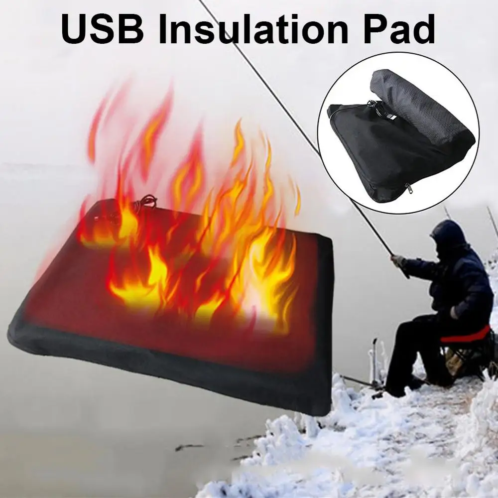 

Multifunction Carbon fiber Electric Heating Cushion USB heating Cushion Pad Automatic Inflatable Fishing Mat 30X40CM