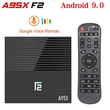 

A95X F2 TV Box Android 9.0 Amlogic S905X2 Quad Core 4GB 32GB 64GB 2.4G Wifi Voice Control Google Cast 5g smart TV Box