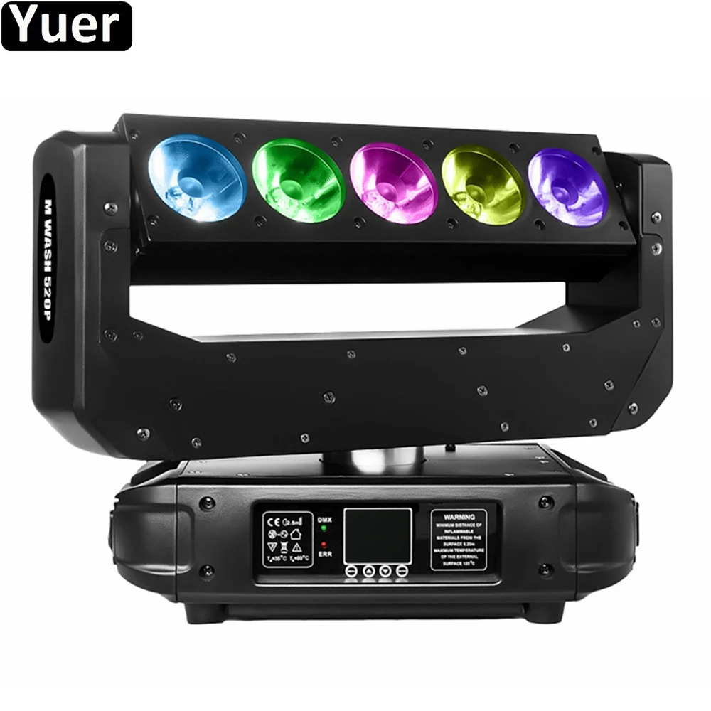 

New 5x20W RGBW 4IN1 LED Beam Stage Moving Head Light CMY Color Mixing DMX512 DJ Disco Light Wedding Club Party Music Lights