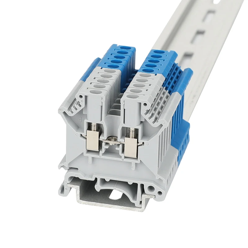 Din-рейку клеммной колодки 10 шт. DIKD 1,5 эквивалентно Феникс тройной винт Соединительная клемма с 3 уровня проводов разъем