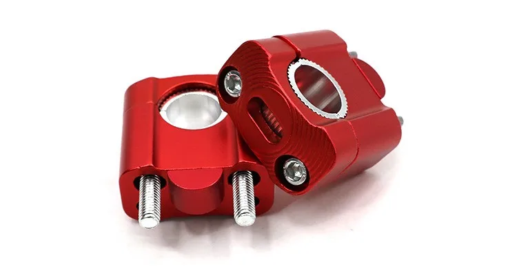 2Pcs Motorcycle 1 1/8" CNC Aluminum Handlebar Risers 28mm Off road Motorcycle Adjustable Bar Clamps For KTM EXC YZF CRF
