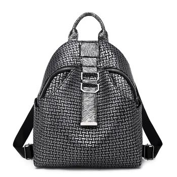 

Backpack Female New Soft Leather Student Backpack Casual Fashion Large Capacity Korean Travel Backpack