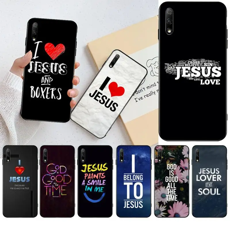 i love Jesus Christianity Bible Luxury Unique Design Phone Cover for Huawei Honor 30 20 10 9 8 8x 8c v30 Lite view pro | Мобильные