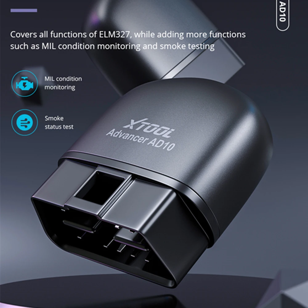 Сканер OBD2 XTOOL AD10 с поддержкой Bluetooth и функцией чтения кодов|Считыватели кодов