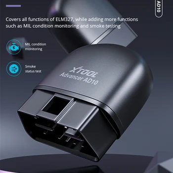 Сканер OBD2 XTOOL AD10 с поддержкой Bluetooth и функцией чтения кодов Сканер OBD2 XTOOL AD10 с поддержкой Bluetooth и функцией чтения кодов