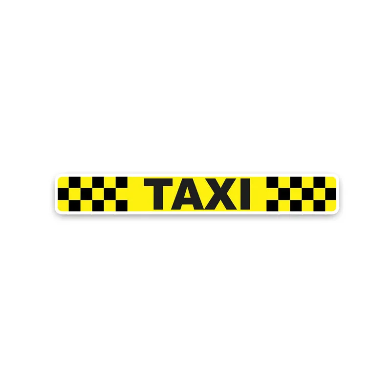 Volkrays модная наклейка на автомобиль Желтый Клетчатый такси аксессуары светоотражающие водонепроницаемый ПВХ наклейка для peugeot Passat B7 VW, 20 см* 2 см