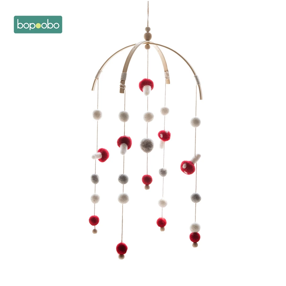Mushroom Bopobo детская Мобильная подвесная погремушка, игрушки, заводная Музыкальная шкатулка, вешалка, сделай сам, подвесная детская кроватка, мобильная кровать, колокольчик, игрушечный держатель, кронштейн - Цвет: Mushroom