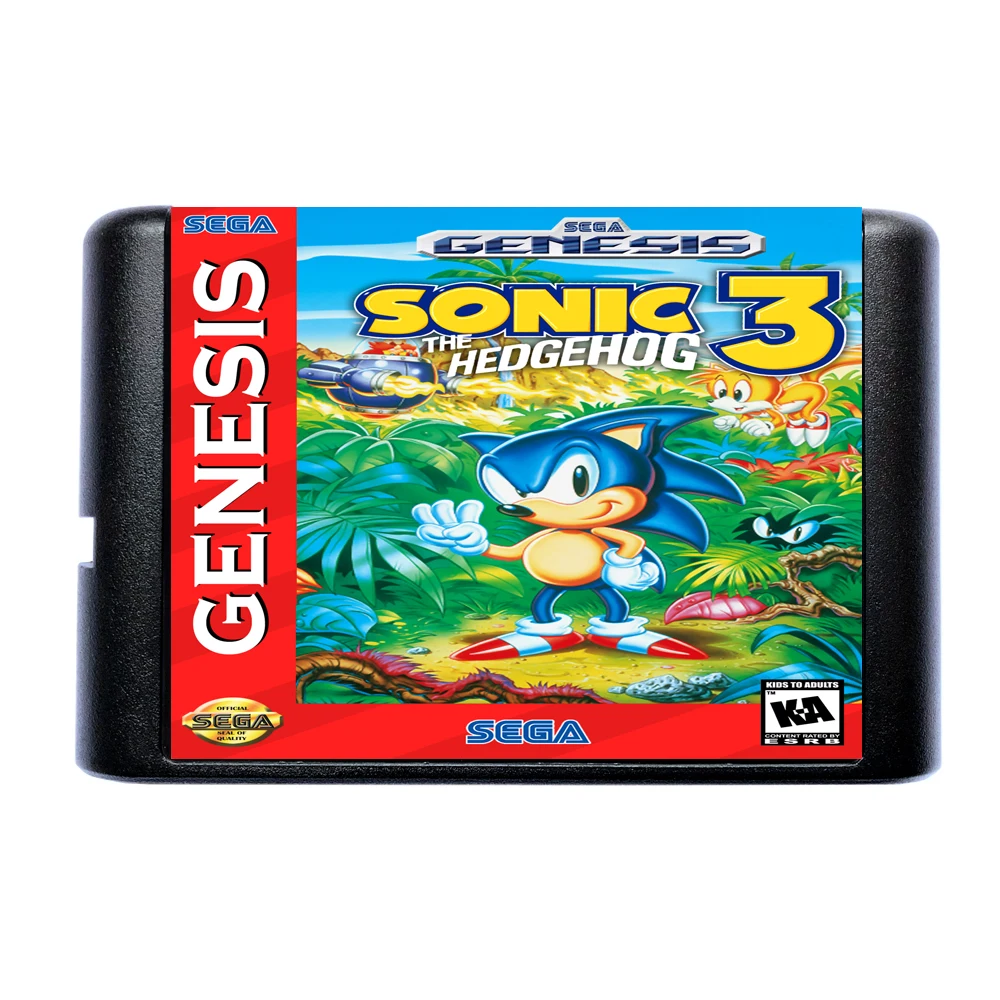 Карта для Sega Mega Drive Genesis Sonic the Hedgehog 3 NTSC U 16 Bit MD|16 bit|md game16 bit md |