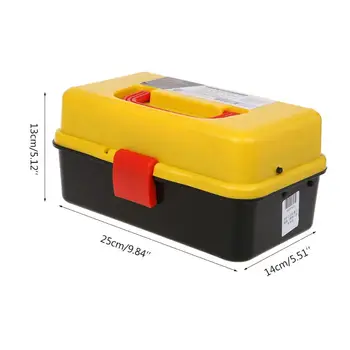 3 Layer Folding Tool Storage Box Portable Hardware Toolbox Multifunction Car Repair Container Case H8WE repair tool storage case utility box container for soldering iron rxjb