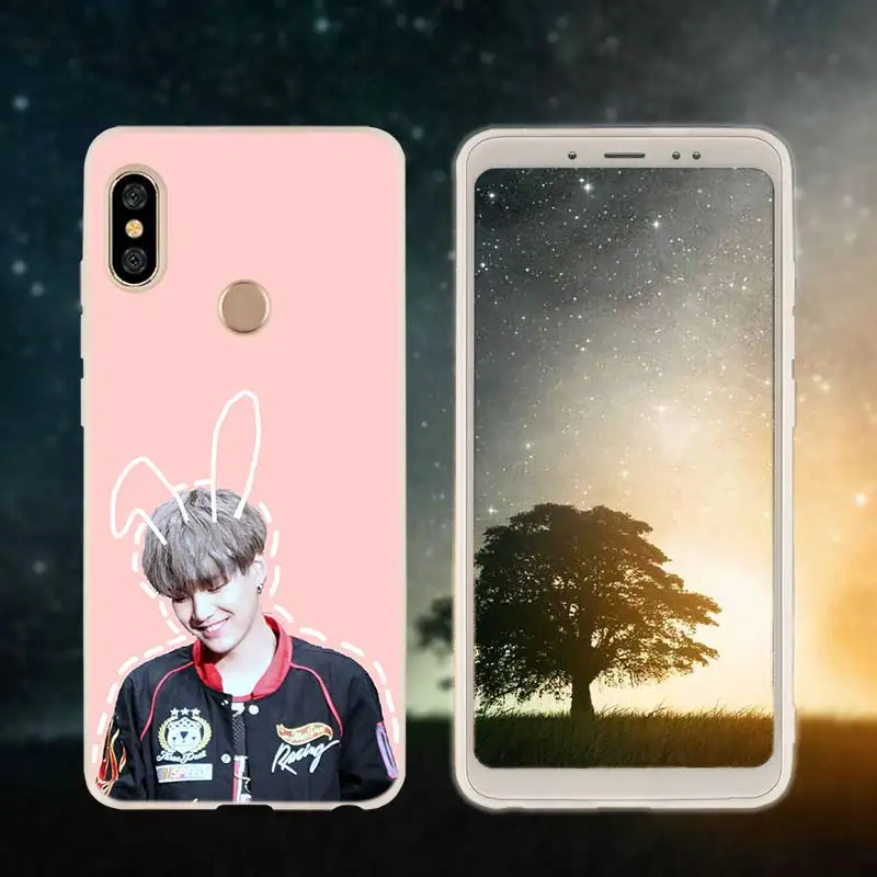 3D printing 09 Мягкий чехол из ТПУ для Xiaomi Redmi 4X 4A 6A 7a Y3 K20 5 Plus Note 8 7 6 5 Pro Bangtan Boys Jimin Suga - Цвет: 3D printing 09