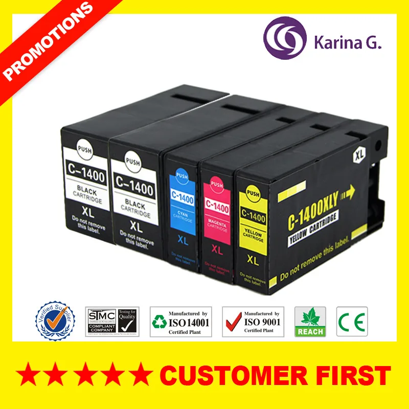 Совместимый чернильный картридж для Canon PGI1400 PGI1400XL MAXIFY MB2040 MB2140 MB2340 MB2740 и т.