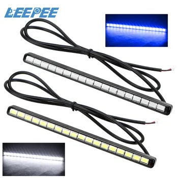 

LEEPEE Car daytime LED light Auto Daylight Waterproof DRL Car Styling Car Daytime Running Lights Super Bright 18 LEDs