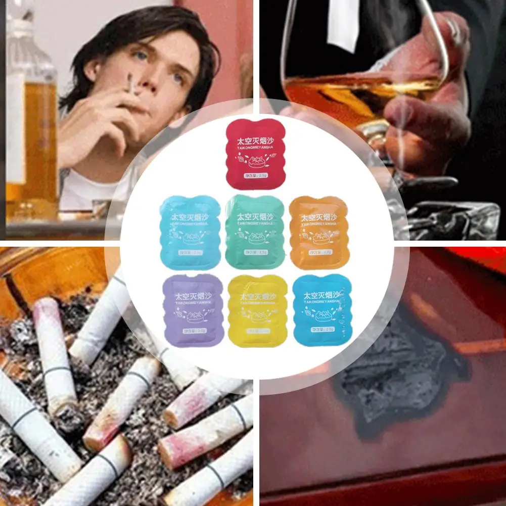 

Indoor Smoke Odor Removal Agent Crystal Sand Ashtray Purification Of Air Cleaning Smoke Smell Removing Gadget