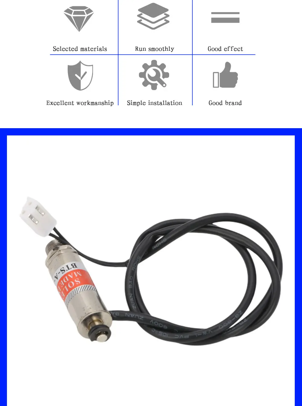 Computer Embroidery Machine Accessories Drive Electromagnet Fine Thread White Black Buckle Square Plug For Tajima Machine