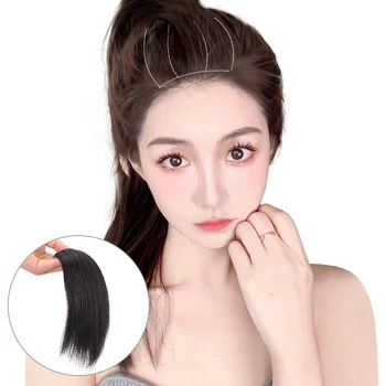 

One piece / two piece hair guard board seamless top thickening hair root pad height synthetic straight hair long 10cm