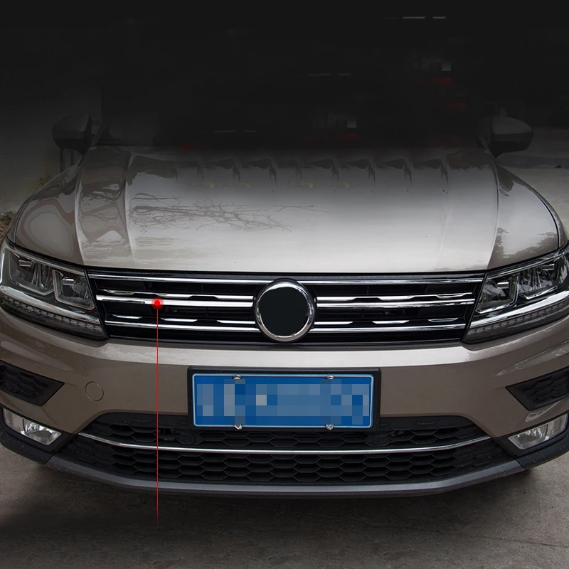 Наклейки для Volkswagen Tiguan 2019 в сетке яркие автомобильные наклейки из нержавеющей