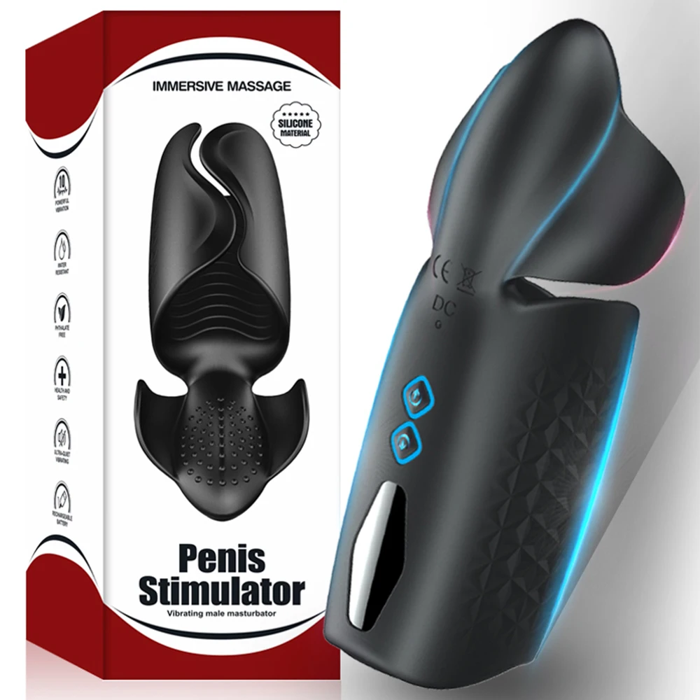 Kaufen Blowjob Männlichen Masturbator Penis Sex Spielzeug für Männer Elektrischen Impuls Vibrator Penis Ausdauer Verzögerung Anhaltende Trainer Masturbation Tasse