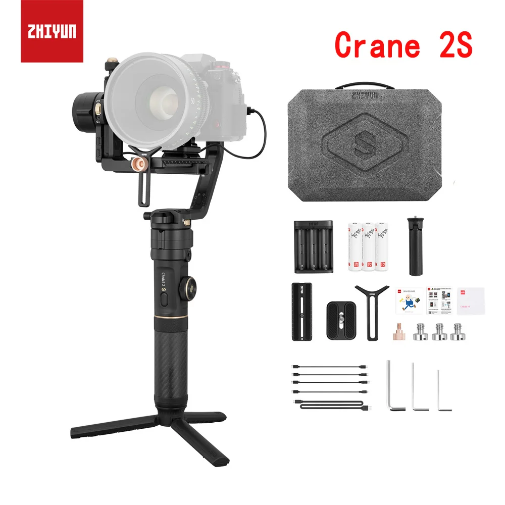 US $599.00 Zhiyun Crane 2S 3Axis Handheld Gimbal Stabilizer For DSLR And Mirrorless Camera Compatible With Sony Nikon Canon Panasonic