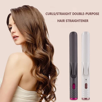 

Professional 2 in 1 Hair Straightener Flat Iron Hair Crimper Straightening Iron&Curling Iron Hair Curler Beauty Styling Tools
