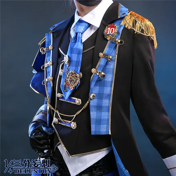 Аниме HITMAN REBORN! Rokudou mukuro idol концерт Косплэй костюм для Хэллоуина с длинным рукавом костюм для мужчин