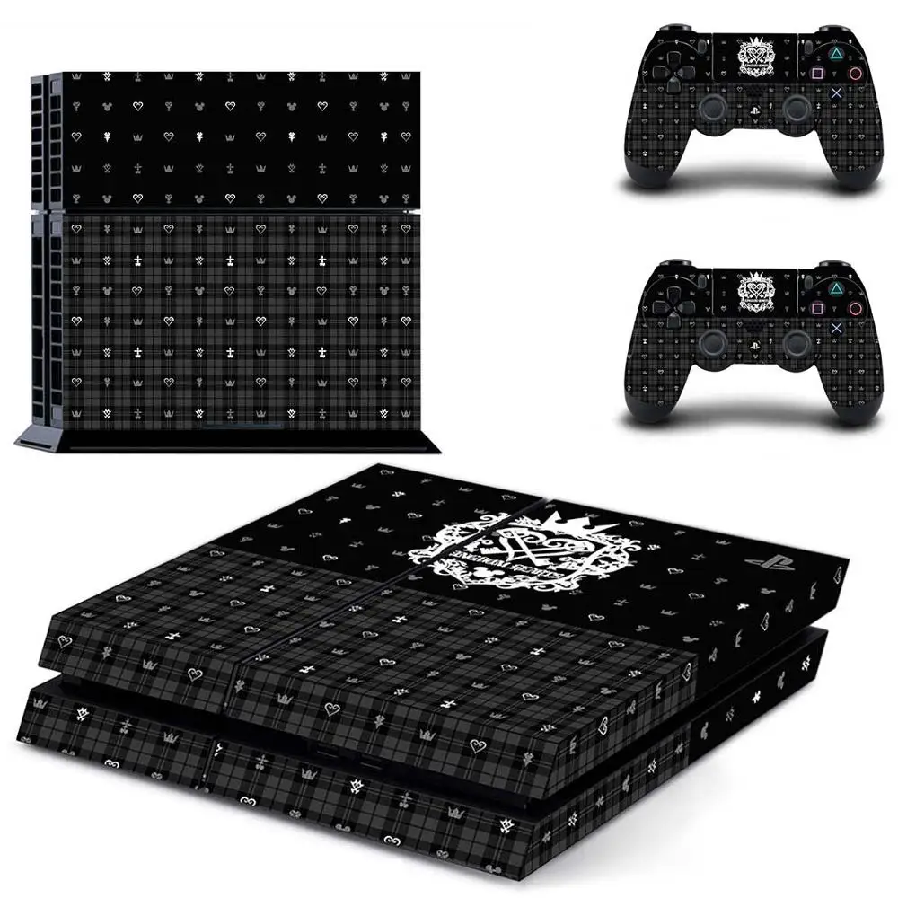 Защитная пленка Kingdom Hearts полностью закрывающая лицевые панели PS4 наклейка для