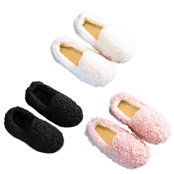 

Kid Shoes Casual Cotton Shoes Girls Lamb Wool Plus Velvet Cute Baby Princess Shoes Warm Winter