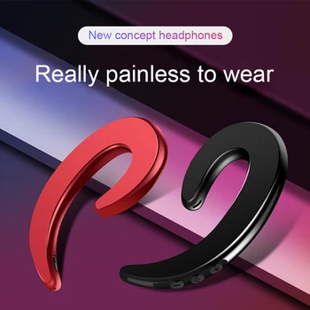 

Bluetooth Headphone Wireless Ear Hook Earphones With Microphone Painless 3D Music MP3 Headset Noise Cancelling Sport Headphone