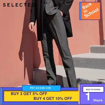 

SELECTED Men's 100% Wool Plaid Slim Fit Suit Pants T|41916C504
