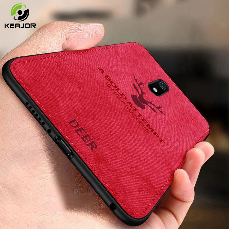 

Keajor Phone Case For Redmi 8 8A Case Colth Fabric Bumper Soft Silicone Frame Back Cover For Xiaomi Redmi 8A Case Redmi8 Coque