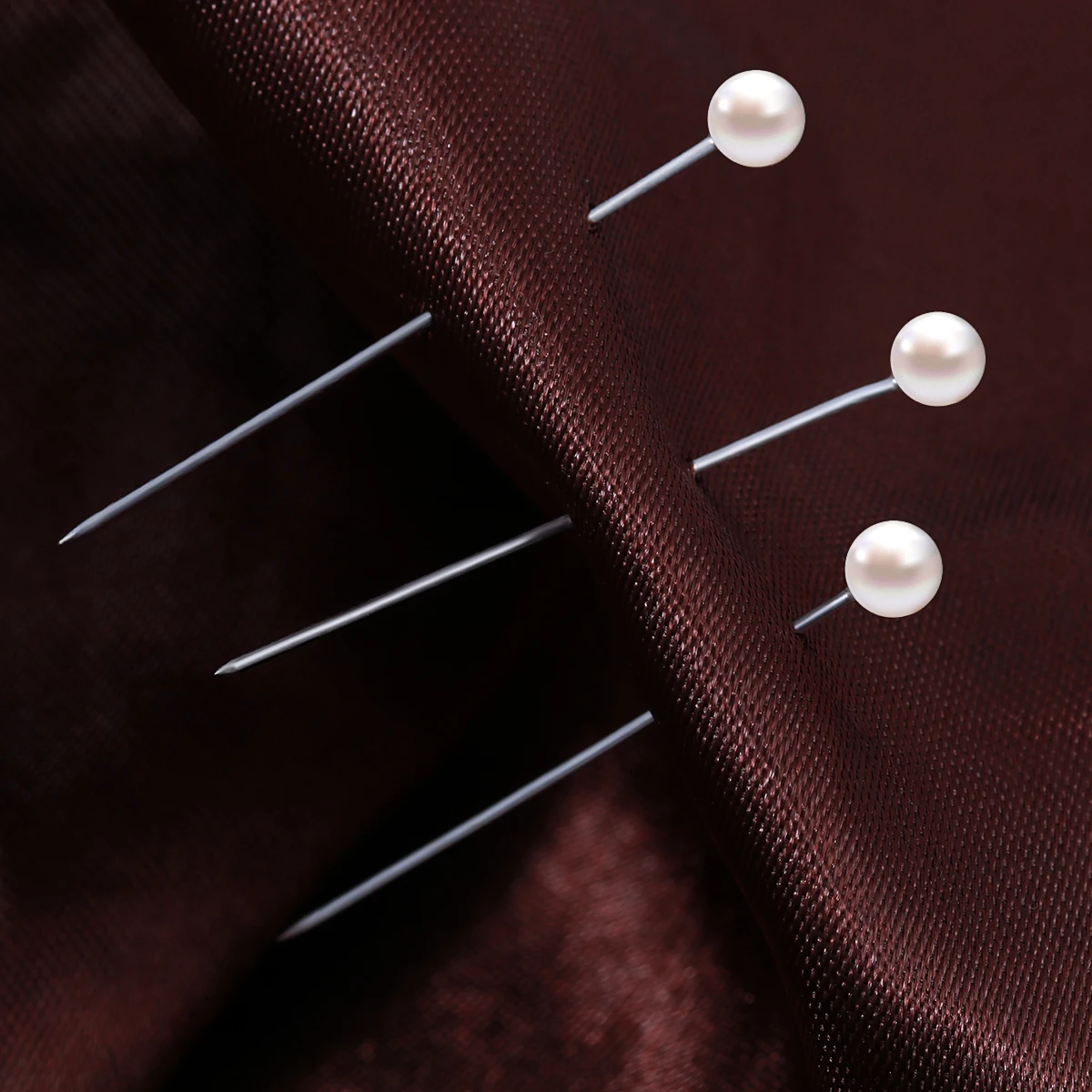 ULTNICE 100pcs Pearl Head Pins DIY Apparel Sewing Push Pins Map Tacks Head Pins for Office Home Crafts Fabric Marking