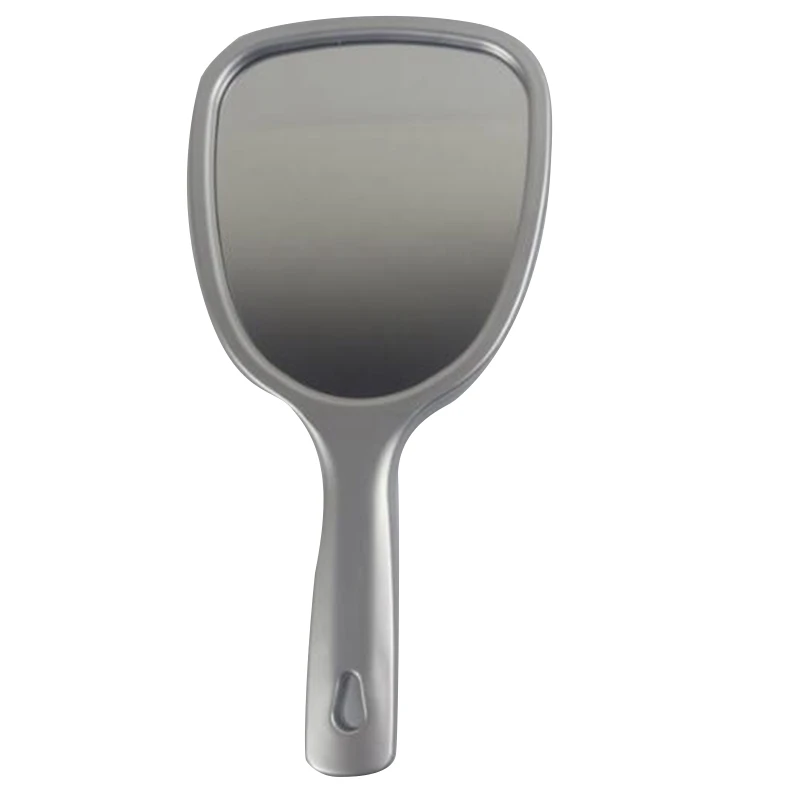 

HTHL-1Pcs Cute Plastic Vintage Hand Mirrors Makeup Vanity Mirror Rectangle Hand Hold Cosmetic Mirror With Handle For Gifts
