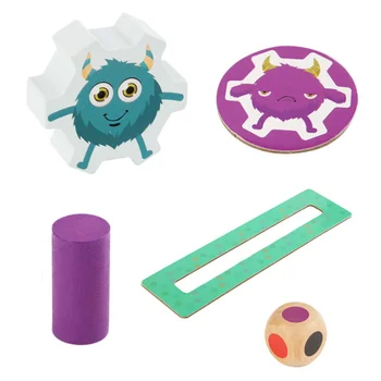 

1 Box Stacking Toy Nice Fine Chic Safe Building Blocks Stacking Game Kids Toy Monster Blocks