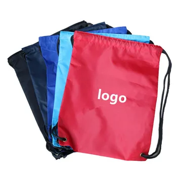 

Customized Logo Style Cheap 35X45CM Sports Backpack 100% Polyester Lightweight Kids Pull Custom Drawstring Bag,Free Shiping