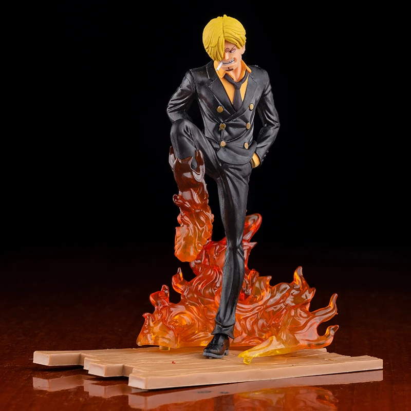 18CM Japanese Cartoons Anime Action Figures One Piece 18Cm Roronoa Zoro Vinsmoke Sanji Collection Model Toys Child Birthday Gift