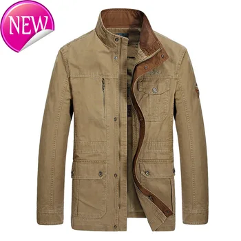 

Jacket Cargo Denim for Men Military Army Multi-pocket Long Mens Jacket Coats 2020 Autumn Plus Size L - XXXL, 4XL, 5XL