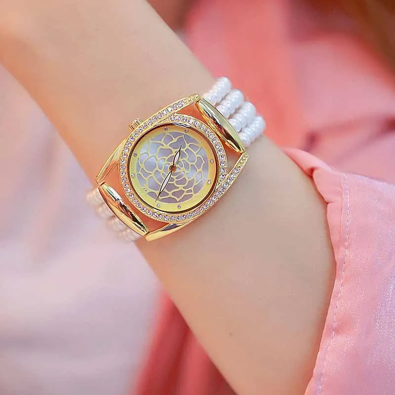 Relojes para mujer женские кварцевые часы Роскошные бриллиантовые жемчужные элегантные нарядные часы женские наручные часы Relogios Femininos