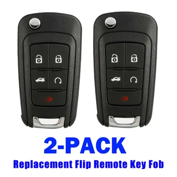 

Parts Key Fobs Black For Chevy 2010-16 Camaro Cruze Equinox Malibu 1 Pair