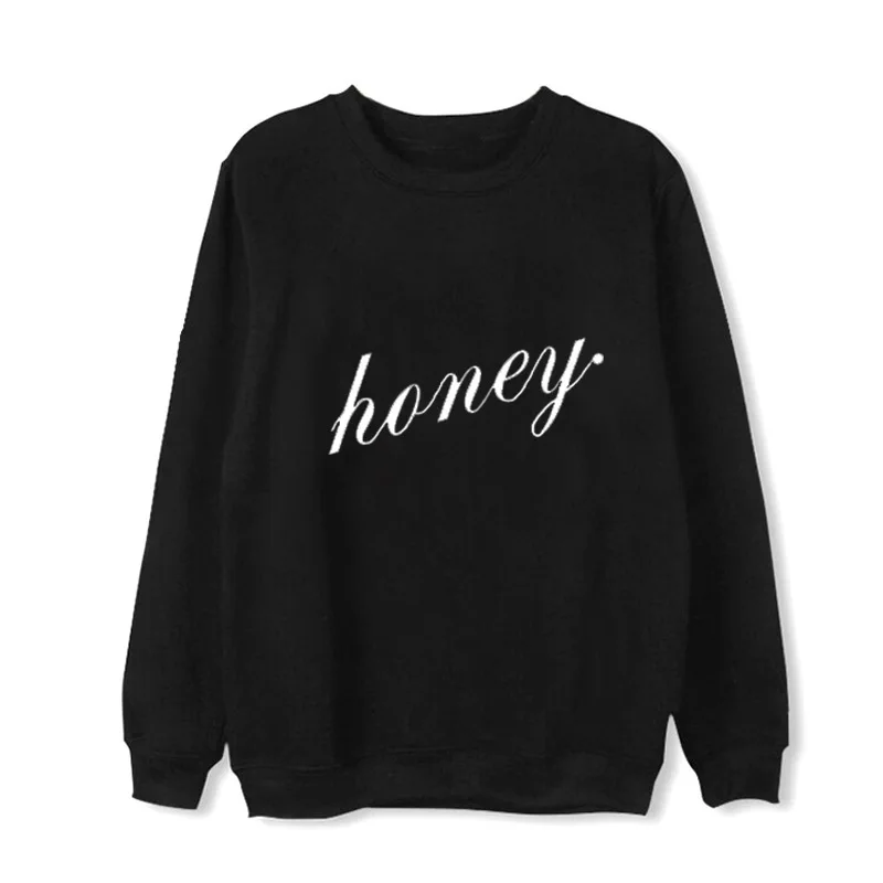 black with velvet KPOP MONSTA X Group Контрактная секция Корейская версия свободного плюс бархатный толстый свитер женский дропшиппинг - Цвет: black with velvet