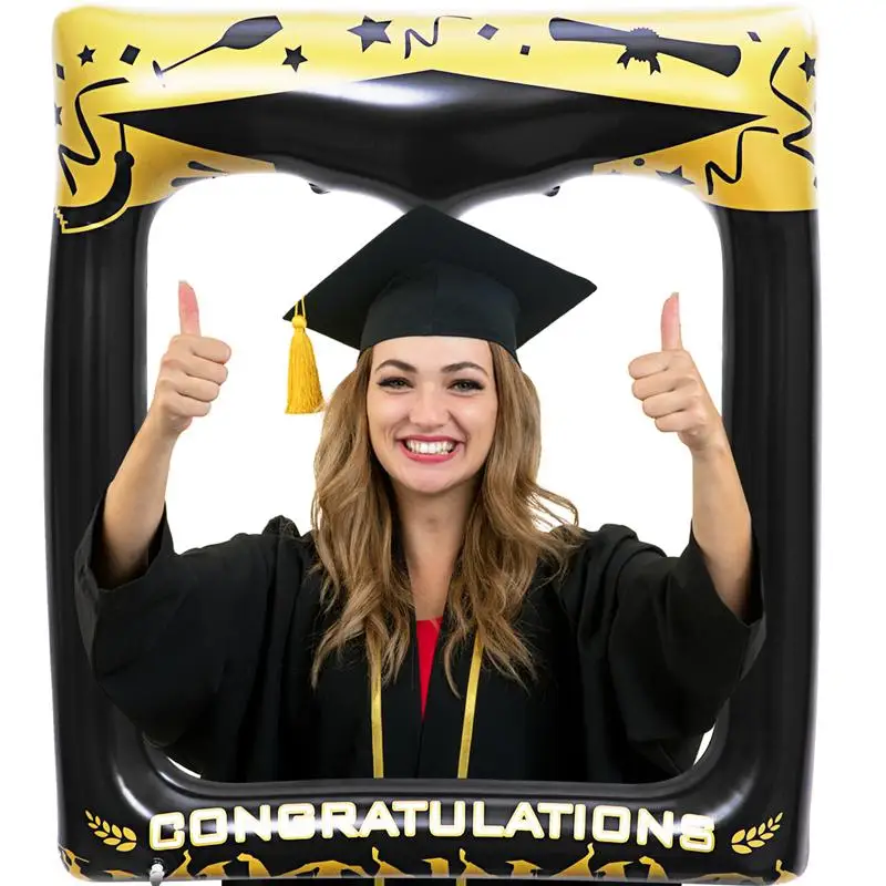 

1PC Inflatable Picture Frame Blow Up Photo Booth Props Graduation Decoration For Graduation Party Wedding Party 72 X 61cm