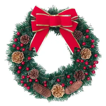 

1Pc Artificial Floral Wreath Door Hanging Decoration Christmas Decorative Wreath