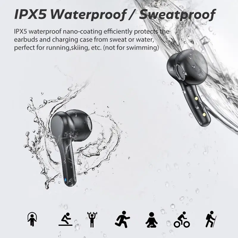 K28 TWS Bluetooth беспроводные наушники Светодиодный дисплей питания спортивные