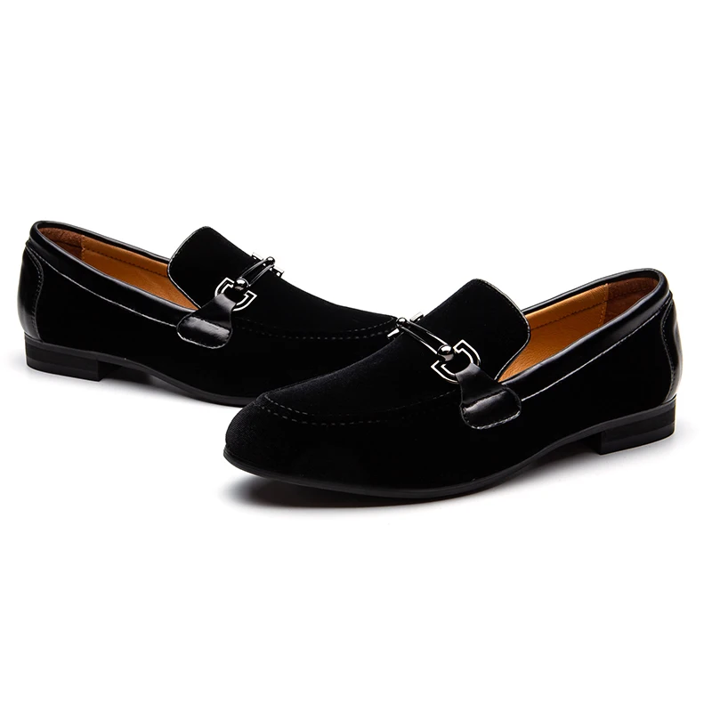 MEIJIANA Loafers Shoes Men Braiding Men's Slip Moccasins Velvet Black With Leather on Casual Flat Dress Genuine Wedding | Обувь