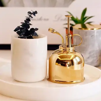 

Gold Plants Watering Can Pot Decorative Brass Sprayer Watering Can Metal Plant Sprayer Mister Brass Gold Garden Tool for Flowers