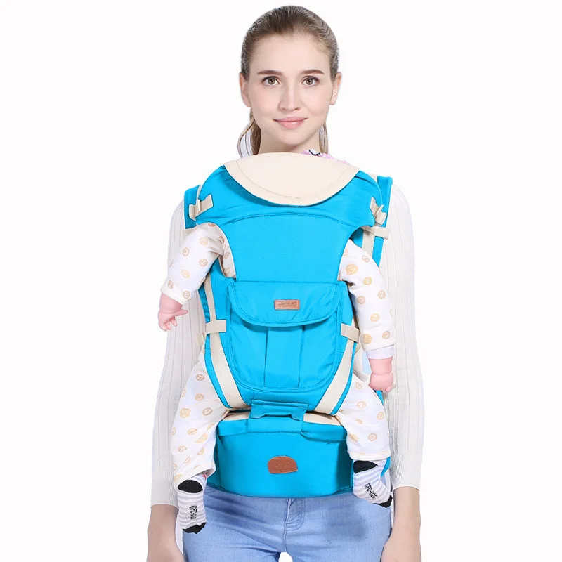 0-36 Months Kangaroo Ergonomic Hipseat Baby Carrier Infant Hipseat Sling Hip Waist Stool Seat Backpack Wrap for Newborns Mom