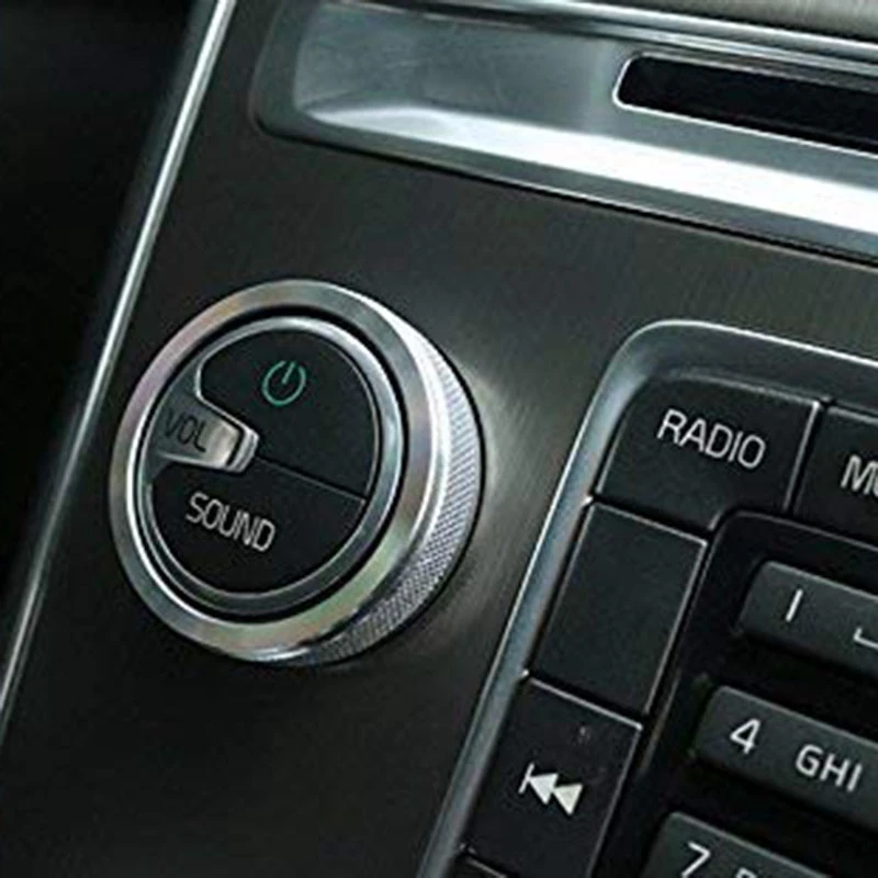 4 шт. Серебряный Кондиционер Ручка и аудио ручка Крышка для Volvo XC60 S60 V60 V40