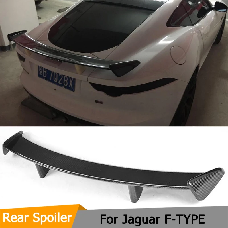 Carbon Fiber Car Auto Racing Spoiler Wing For Jaguar Ftype Coupe 20142018 Rear Trunk Boot Lip