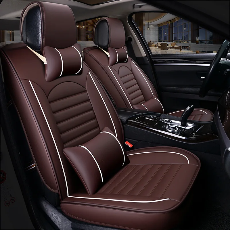 HeXinYan Leather Universal Car Seat Covers for BMW all model 520 525 320 x3 x5 f10 f20 x1 x6 x4 e36 e46 auto styling accessories 1