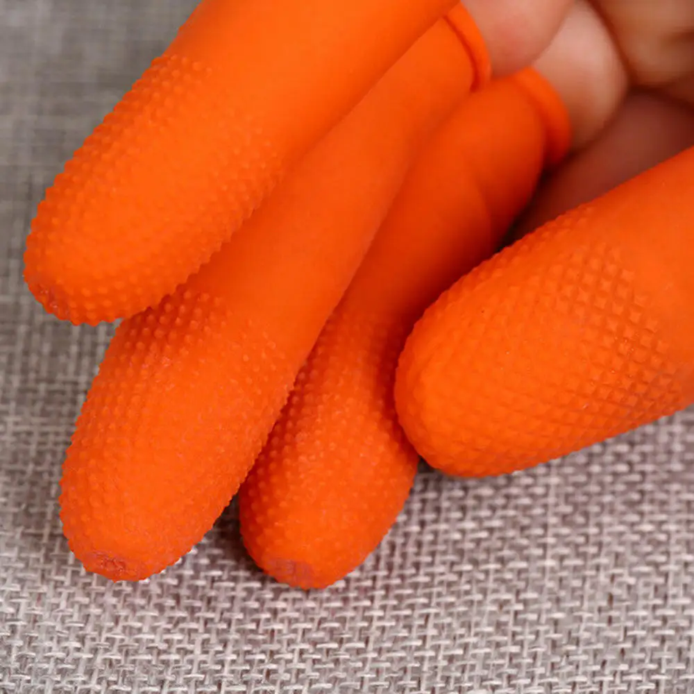 

100pcs Non-Slip Finger Cover Prevent Slip Finger Cots Protector Fingertip Gloves Anti Static Accessories