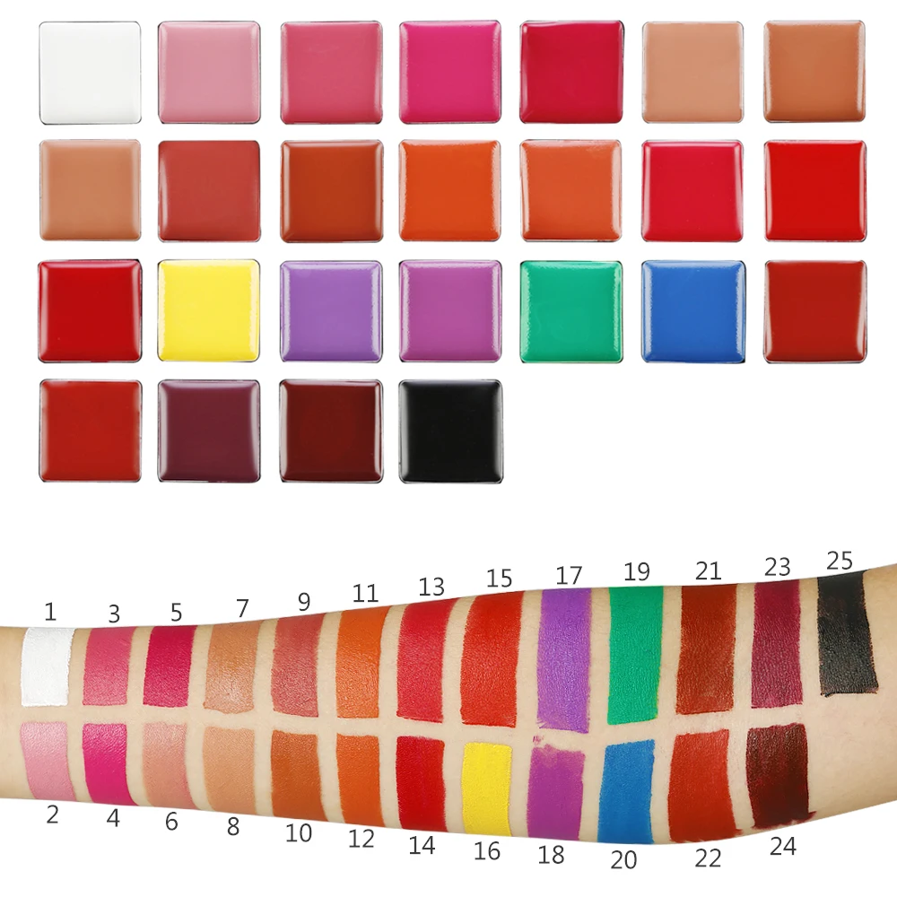 Paleta de Lábios Atacado Matte Batom Multisombra Cores Profissional Lipgloss Rótulo Privado Logotipo Personalizado 25 1 Brilho labial