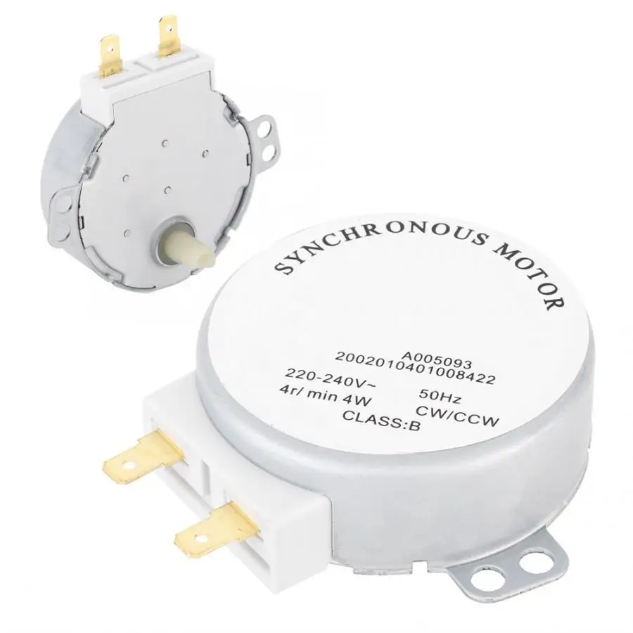 TYJ50-8A7 Микро Синхронный двигатель AC 220-240V 4RPM CCW/CW для реверсивного синхронного